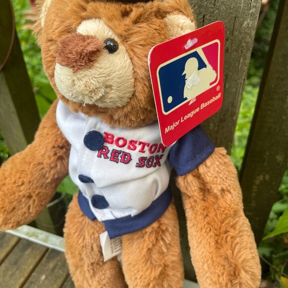 Boston Red Sox Plush Teddy Bear Bendable New Tags 12" - Picture 2 of 3